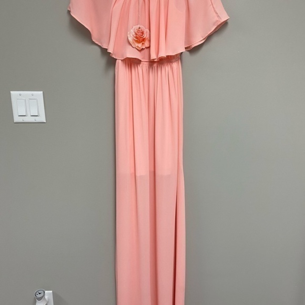 NWT SMYM Hacienda Maxi Dress in Frost Pink Crisp - Picture 4 of 9